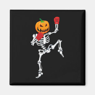 Íman Esqueleto Muay Thai Halloween Abóbora Kickboxing M