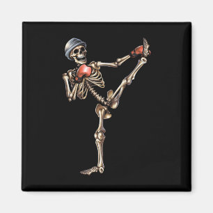 Íman Esqueleto Muay Thai Halloween Kickboxing Mma Lutad