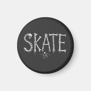 Íman Esqueleto SKATE Desenho de Terror
