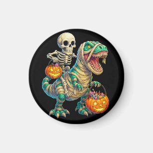 Íman Esqueleto Whimsso Andando Múmia T-Rex Halloween