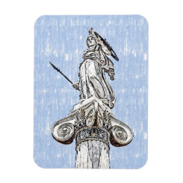 Íman Esquema de aquarela da estátua de Athena