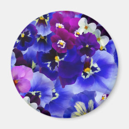 Íman Esquema de Flor Azul