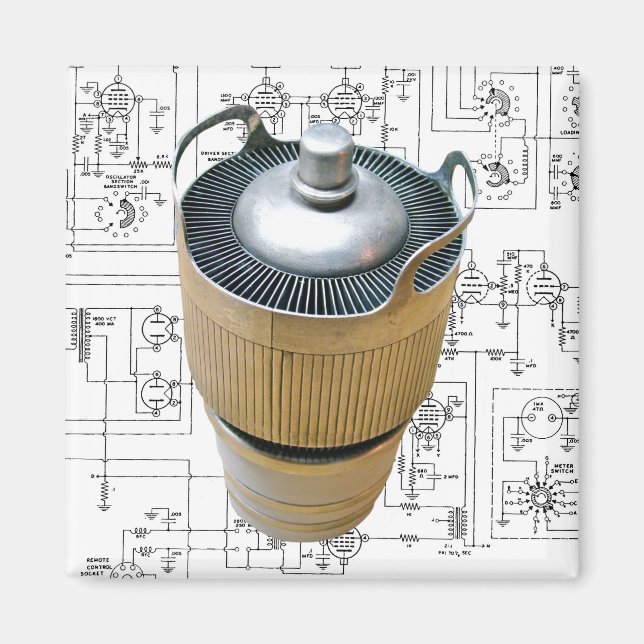 Íman Esquema do tubo de transmissão de cerâmica (Frente)