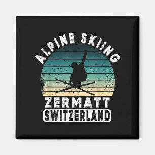 Íman Esqui Alpino Zermatt Suíça Montanhas Suíças 
