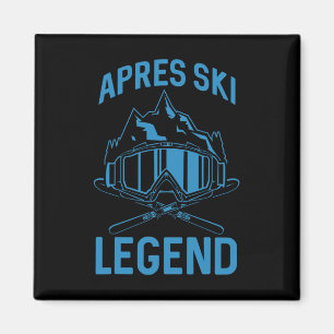 Íman Esqui Apres Ski Lover Legend Winter Skier
