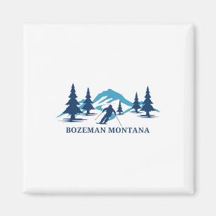 Íman Esqui de Bozeman Montana Ski Resort Skiier _1