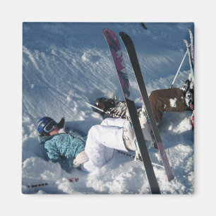 Íman Esqui de cabeça para baixo