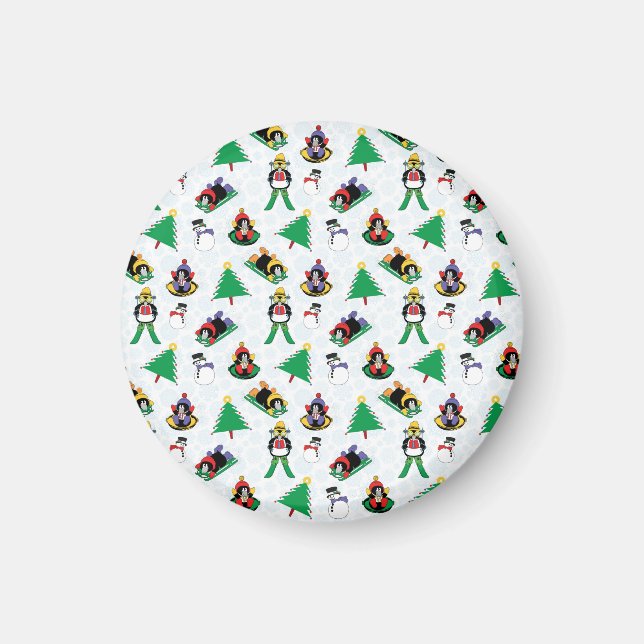 Íman Esqui de pinguim de Natal (Frente)