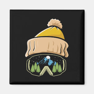 Íman Esqui Esportes de inverno Esqui Chapéu Snowboard G