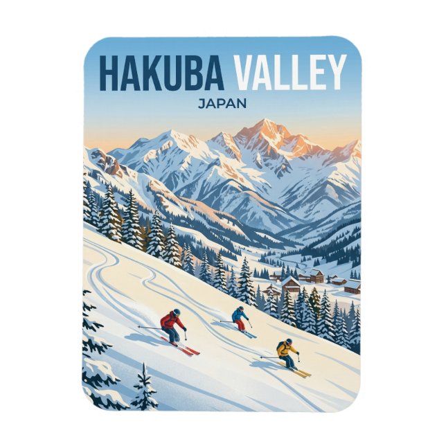 Íman Esqui no Vale de Hakuba Japão (Vertical)