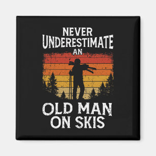Íman Esqui Nunca Subestime Um Velho Em Pele