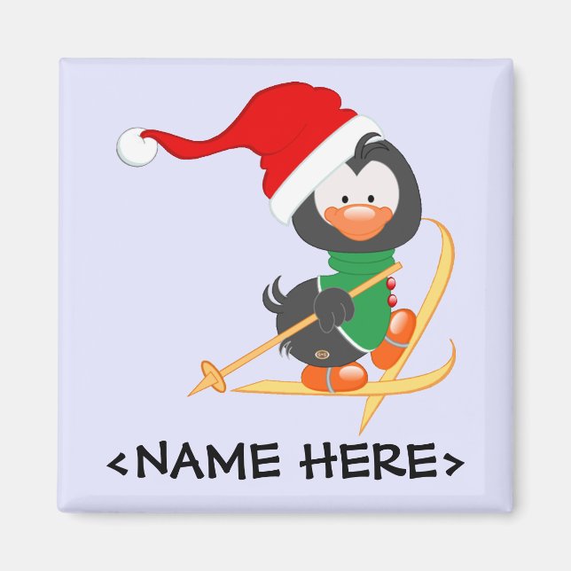 Íman Esqui Pinguim Natal (Frente)
