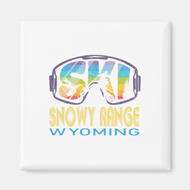 Íman Esqui Snowy Range Wyoming Férias de Esqui  (Frente)