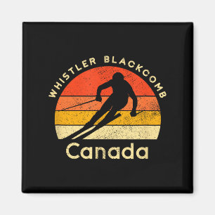 Íman Esqui vintage whistler blackcomb canadá montanha