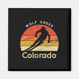 Íman Esqui Vintage Wolf Creek Colorado Montanha
