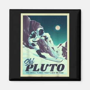 Íman Esquiador de Esqui de Plutão de Turismo Espacial R