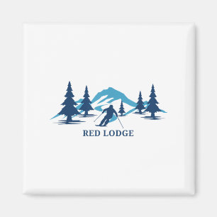 Íman Esquiamento de Esqui de Montana Red Lodge Esquiand