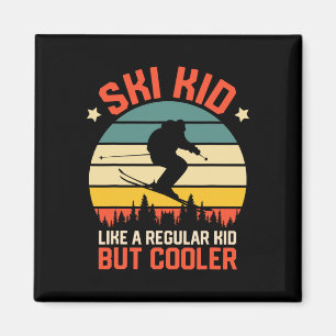 Íman Esquiando Ski Kid Como Um Garoto Normal Mas Ski Ma