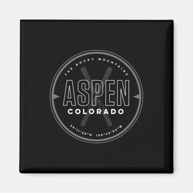 Íman Esquiar Aspen Colorado  (Frente)