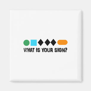 Íman Esquiar Qual é o Seu Signo Camiseta Divertida para