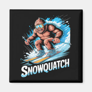 Íman Esquiar Sasquatch esporte de inverno esquiador esq