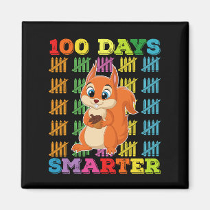 Íman Esquilo 100 Dias Mais Esperto 100º Dia de Escola