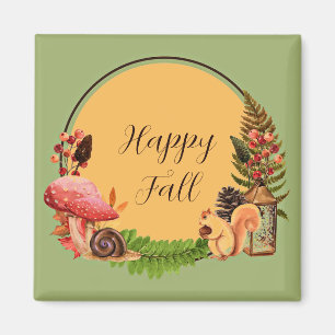 Íman Esquilo e natureza com texto personalizável