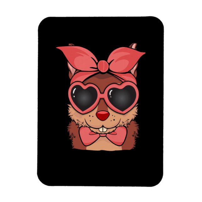 Íman Esquilo Mamãe Dotada Mulheres Lover Cute Squirrel (Vertical)