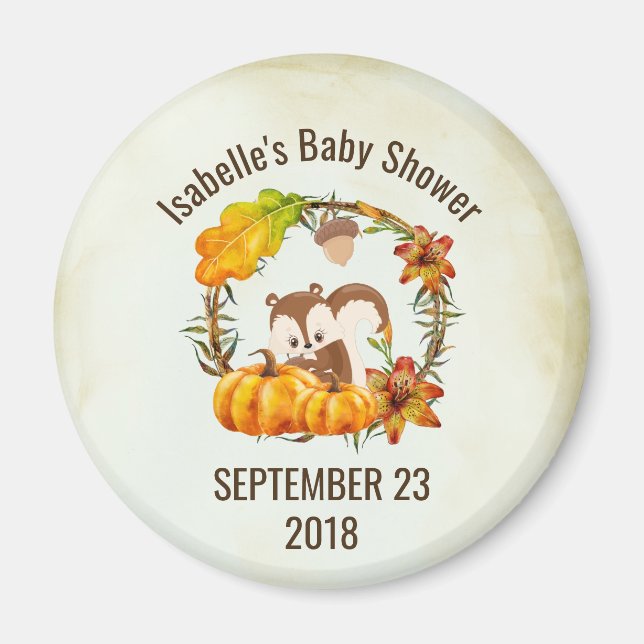 Íman Esquilo na parede floral de queda de rampas STD (Frente)