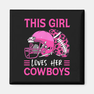 Íman Essa Menina Ama Seus Cowboys Futebol Americano Lov