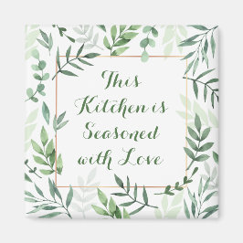 Íman Esta cozinha está assoada com refrigerador de amor