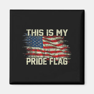 Íman Esta é a bandeira do orgulho EUA americana 4 de ju