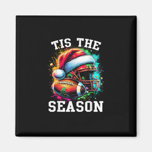Íman Esta É A Época De Futebol Mãe Natal Santa Hat Co