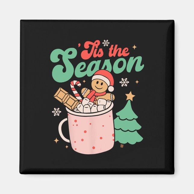 Íman Esta É A Época Natal Gingerpão De Cacau Quente (Frente)