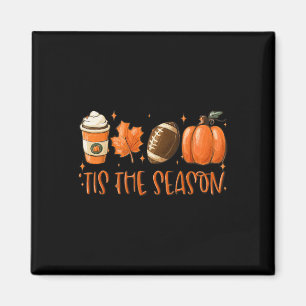Íman Esta É A Época Pumpkin Leaf Latte Fall Graças