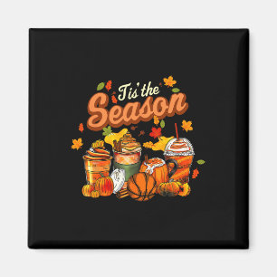 Íman Esta É A Época Pumpkin Leaf Latte Fall Voleibol
