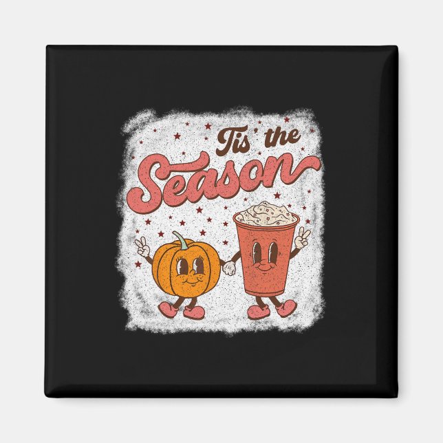 Íman Esta É A Época Pumpkin Spice Cai No Outono Hallowe (Frente)