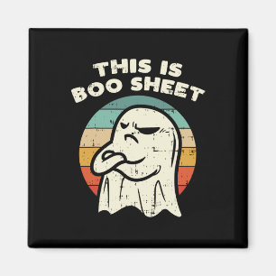 Íman Esta É A Folha De Boo Ghost Retro Halloween Costum