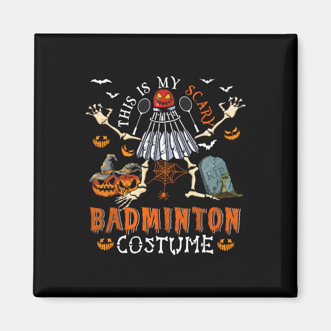 Íman Esta É A Minha Maldita Mala De Roupa De Badminton (Frente)