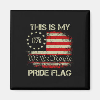 Íman Esta É Minha Bandeira Do Orgulho EUA Americana 4 D