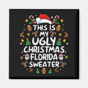Íman Esta É Minha Camiseta Feia De Natal Flórida Natal