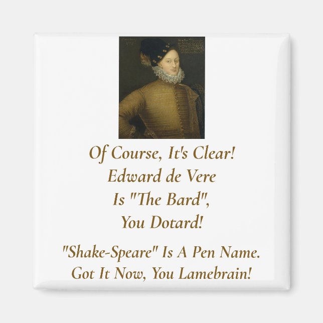 Íman Está limpo, é de Vere Magnet (Frente)