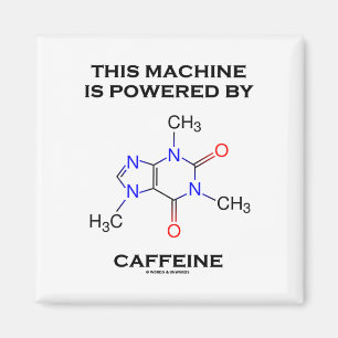 Íman Esta máquina é psta pela cafeína (a molécula)