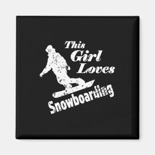 Íman Esta Menina Adora Snowboard - Presente Divertido P