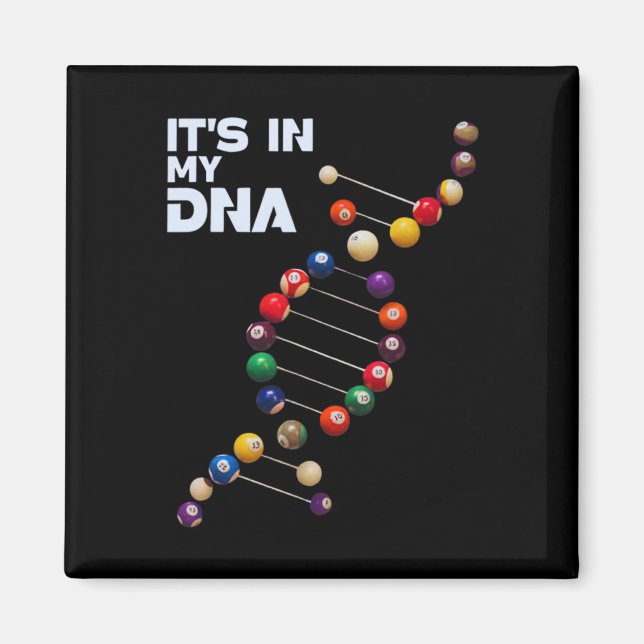 Íman Está na minha Piscina de DNA Jogadores Billiard 8  (Frente)
