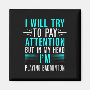 Íman Está No Meu Dna Badminton Shuttle Racket Badminton