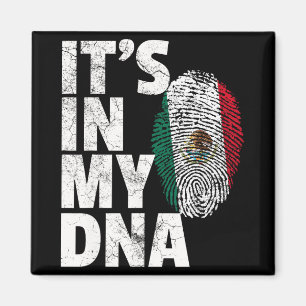 Íman Está No Meu Dna Bandeira Mexicana México Cinco De