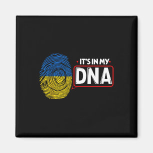 Íman Está No Meu DNA Bandeira Nacional Ucraniana Patrió