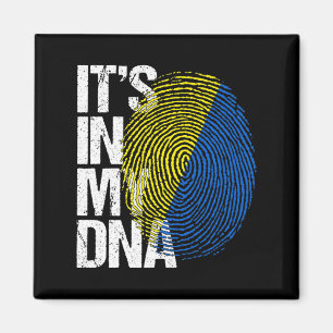 Íman Está no meu DNA Ucrânia Vintage Retro Ucraniano Uk