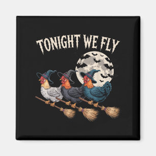 Íman Esta Noite Voamos Com O Rooster Do Halloween Engra